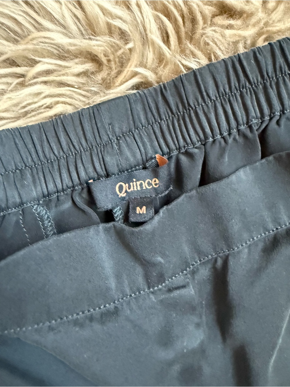 Quince 100% Washable Silk Pajama Shorts Black Womens Medium Sleep Lounge - Picture 3 of 6